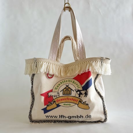 upcycle tote bag  "D"