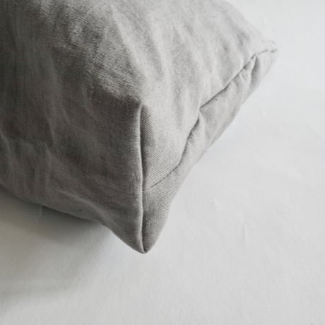 linen tote bag & linen drawstring  shoulder bag  (gray)