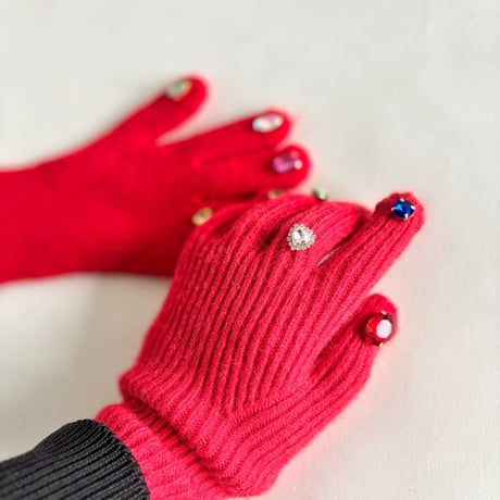jewelry gloves (red)