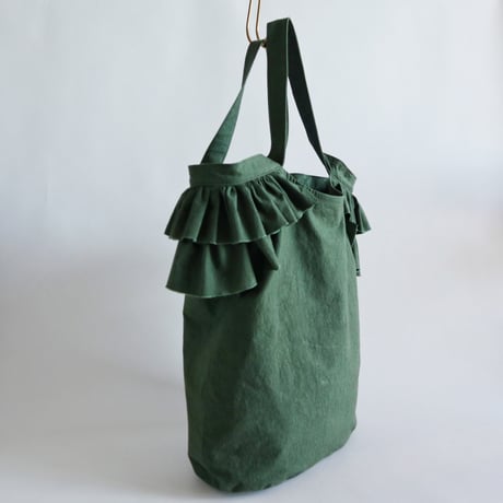 bucket bag　(dark green)
