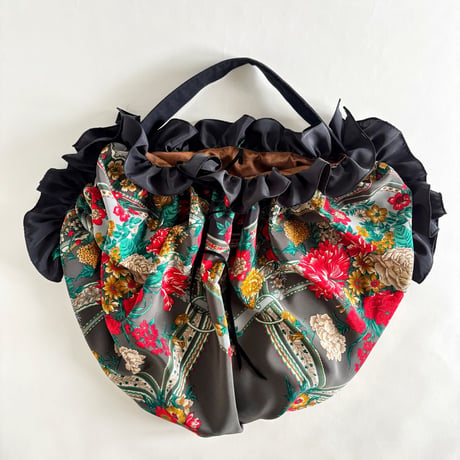 vintage scarf upcycle bag (floral)
