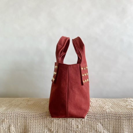 canvas tote bag mini （terracotta)
