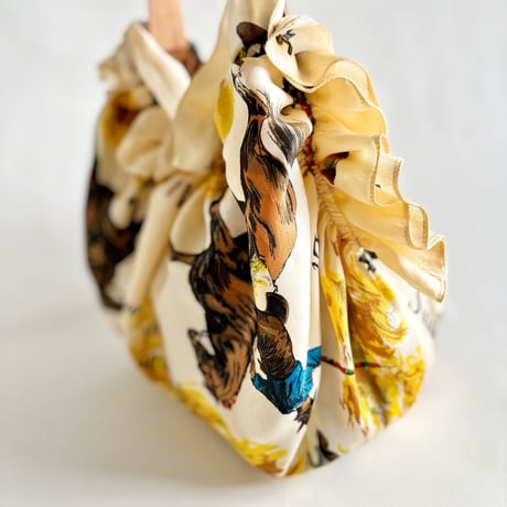 vintage scarf upcycle bag (western)