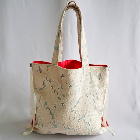 "upcycle" vintage embroidery bag
