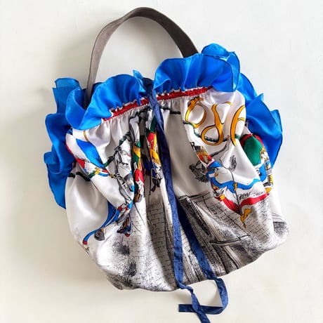 vintage scarf upcycle bag (French Revolution)