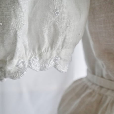upcycle linen blouse