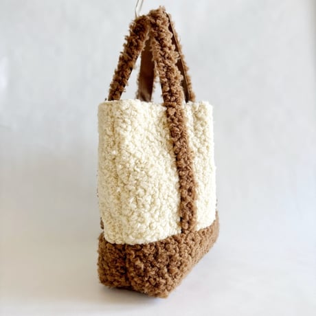 rum fur tote bag (brown)