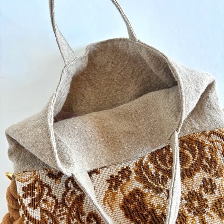 bicolor 2way bag（damask)