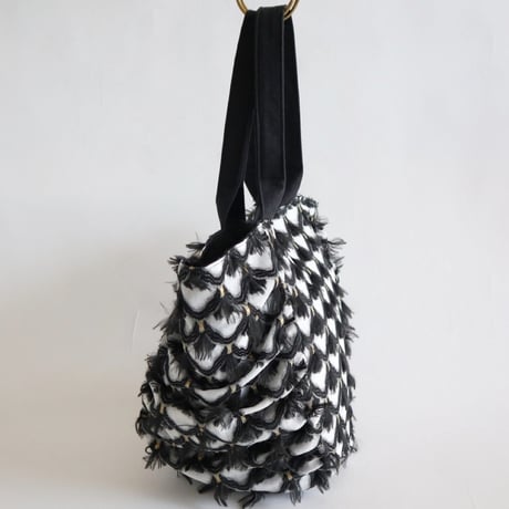 vintage fabric gather bag
