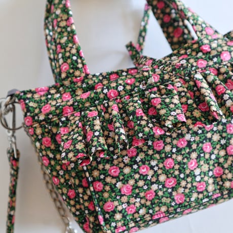 floral mini totebag "c"