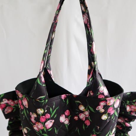 quilting frill floral bag (Japan)