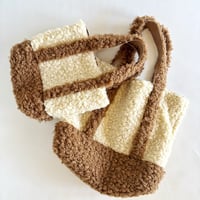 rum fur tote bag (brown)