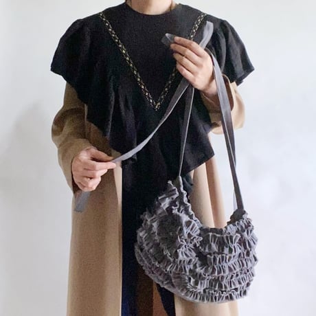 shirring bag （gray)