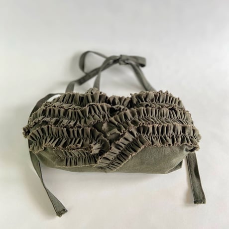 shirring bag （khaki)