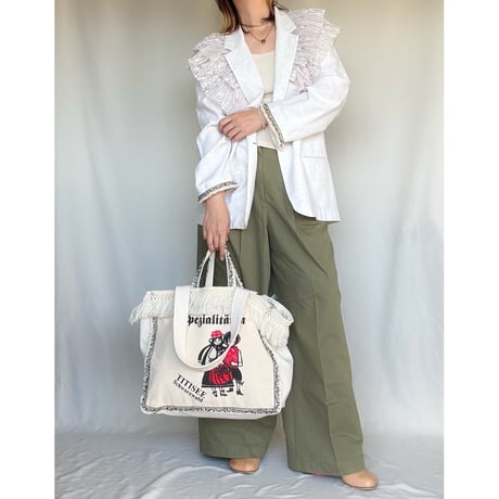 upcycle tote bag  "C"