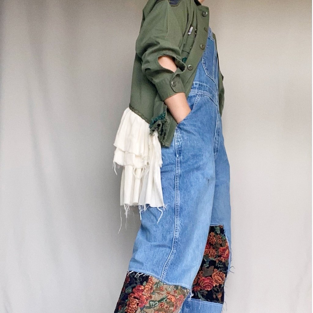 upcycle denim overalls | uniquees upcycle denim overalls | uniquees
