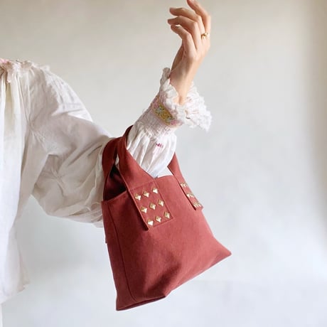 canvas tote bag mini （terracotta)