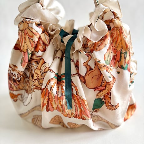 vintage scarf upcycle bag (western)