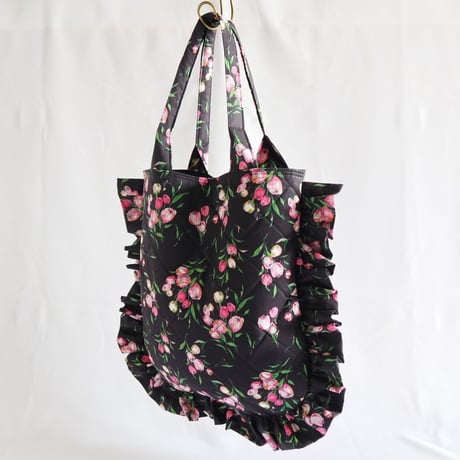 quilting frill floral bag (Japan)