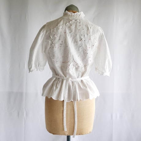 upcycle linen blouse