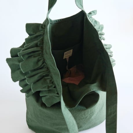 bucket bag　(dark green)