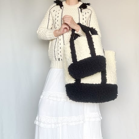 rum fur tote bag (black)
