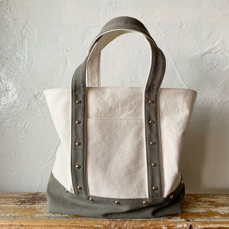 canvas tote bag large (middle gray)