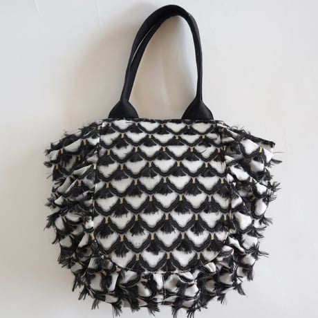 vintage fabric gather bag