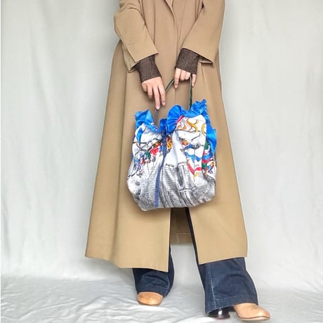 vintage scarf upcycle bag (French Revolution)