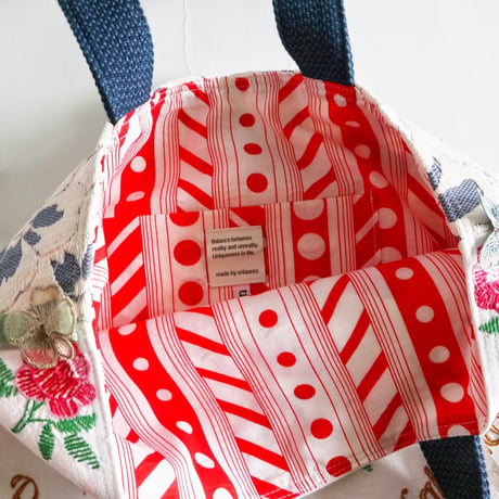 "upcycle" vintage embroidery bag