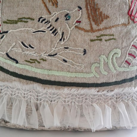 vintage embroidery bucket bag
