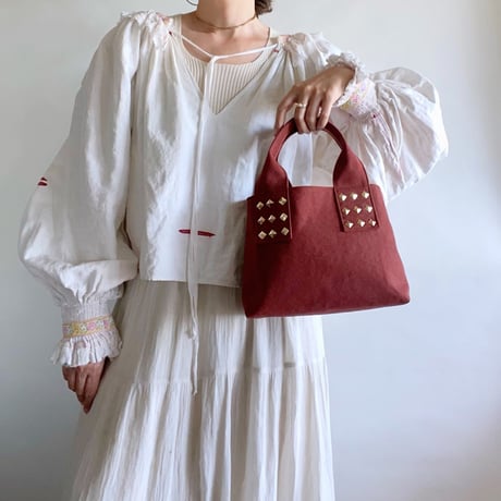 canvas tote bag mini （terracotta)