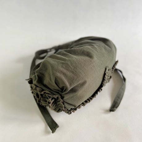 shirring bag （khaki)