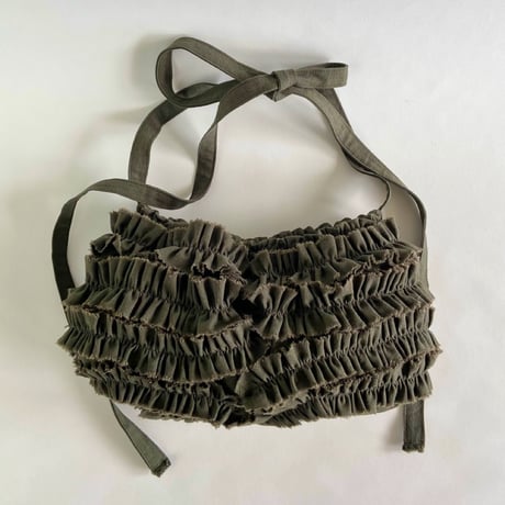 shirring bag （khaki)