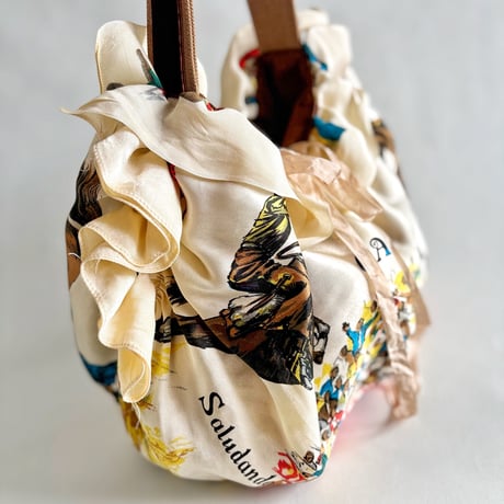 vintage scarf upcycle bag (western)