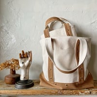 canvas tote bag large (mocha)