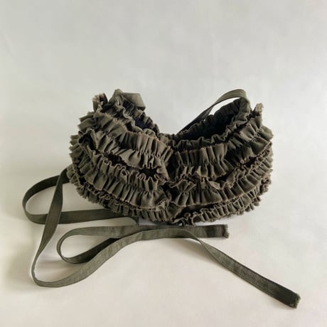 shirring bag （khaki)