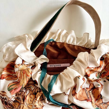 vintage scarf upcycle bag (western)