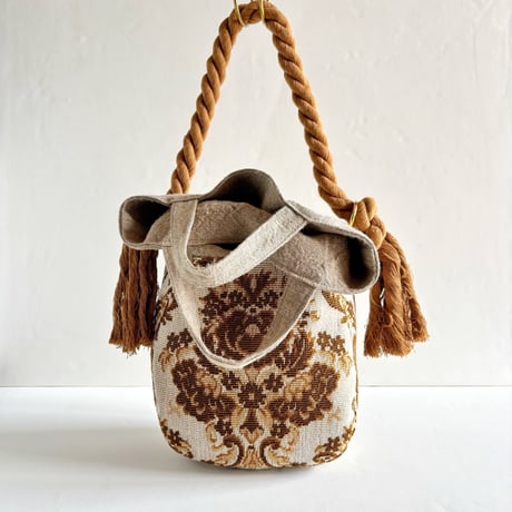 bicolor 2way bag（damask)