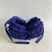 shirring bag （light navy)