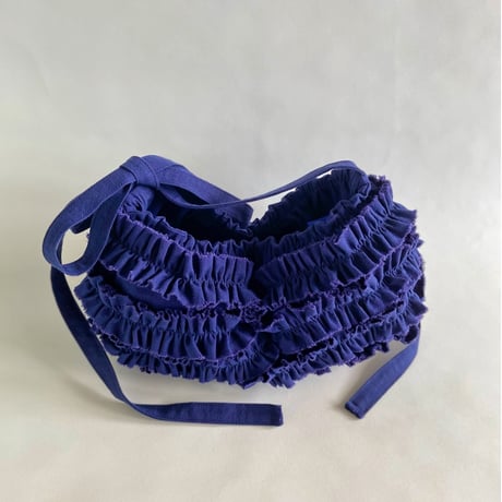 shirring bag （light navy)