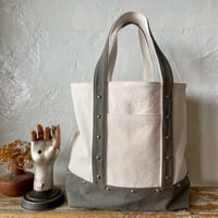 canvas tote bag large (middle gray)