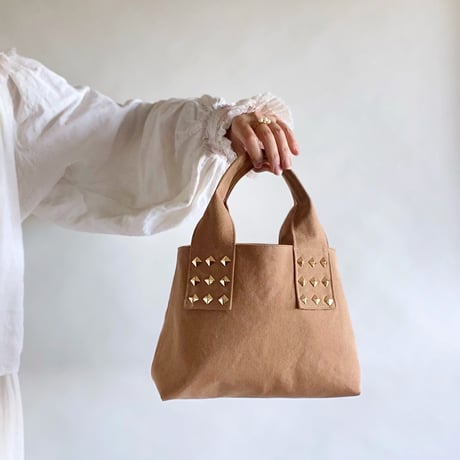 canvas tote bag mini (beige)