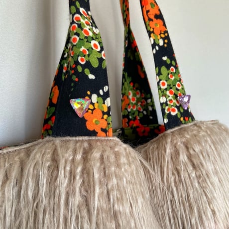 vintage upsycle bag (floral pattern)