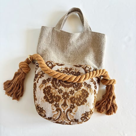 bicolor 2way bag（damask)