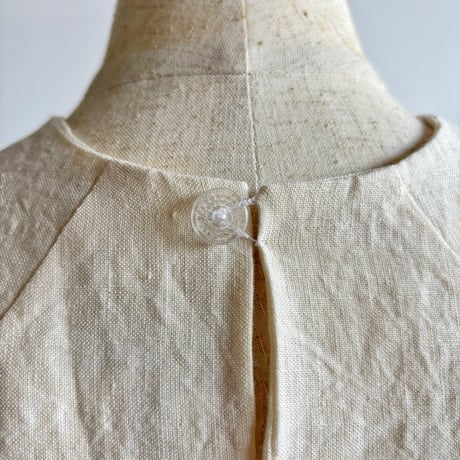 European linen scarf collar (white race) "c"