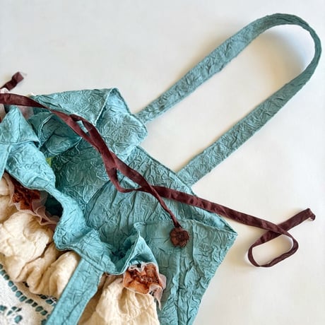 vintage lace  bag  (mint blue)