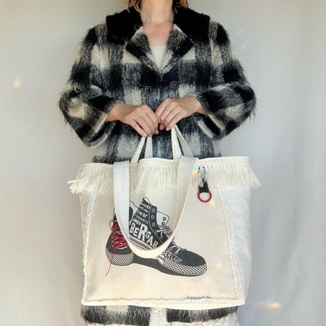 upcycle tote bag  "A"
