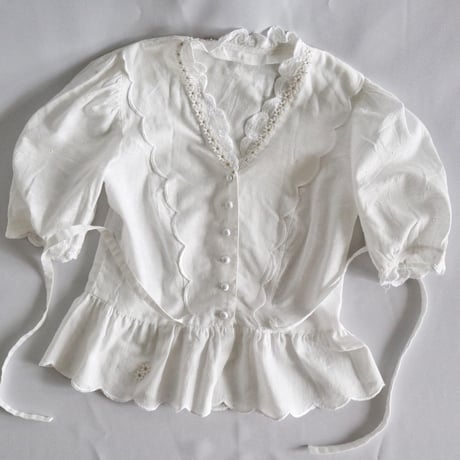 upcycle linen blouse