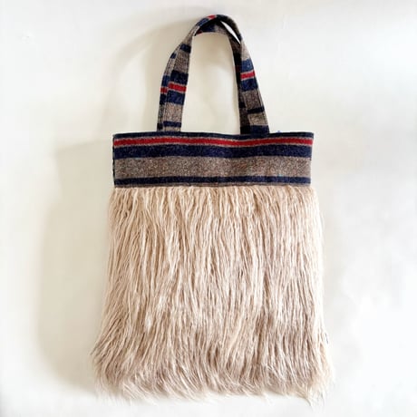 "upcycle" vintage  bag  (dog)